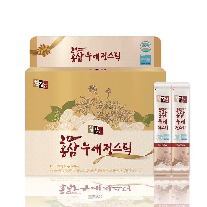 홍삼 누에정스틱 1박스 30포 +쇼핑백증정