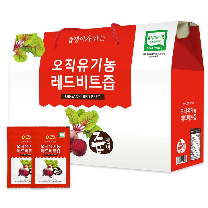 즙쟁이 오직 유기농 레드비트즙 1박스 30포
