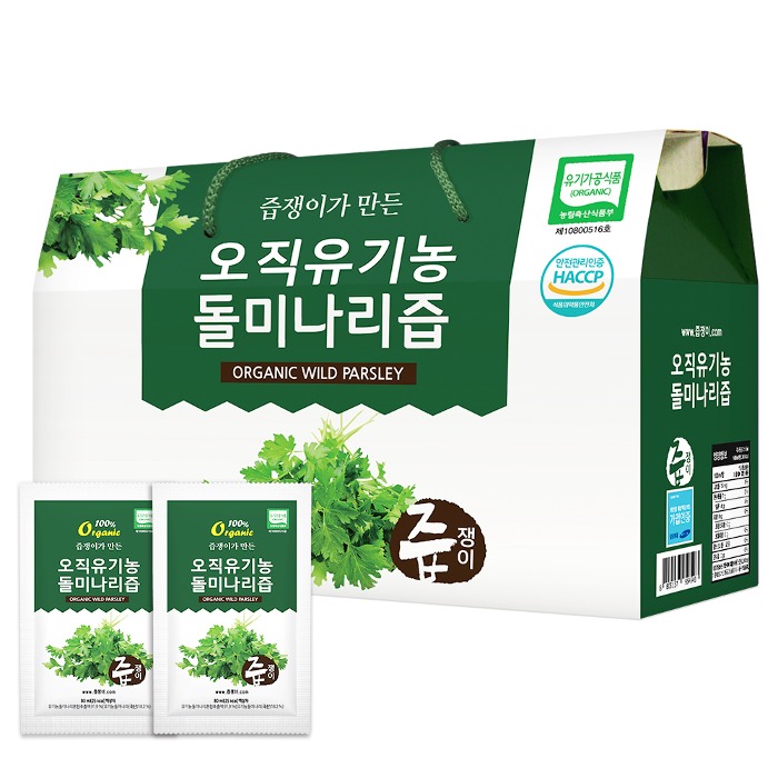 즙쟁이 오직 유기농 돌미나리즙 1박스 30포