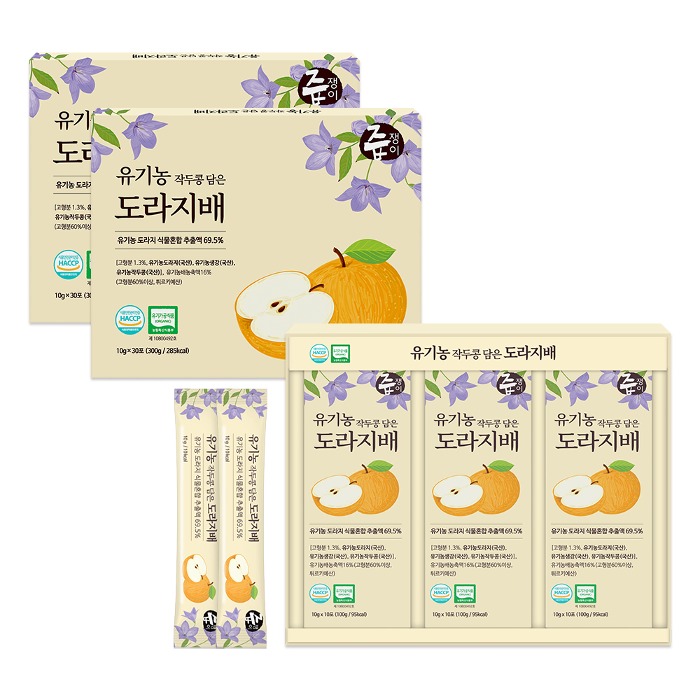 ★특가상품★ 즙쟁이 유기농 작두콩 담은 도라지배 스틱 2박스 60포