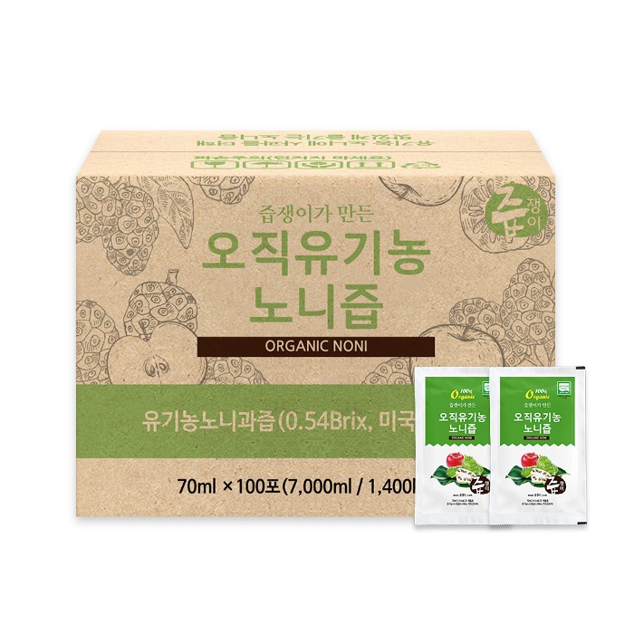 [특가상품] 즙쟁이 오직 유기농 노니즙 100포 실속구성